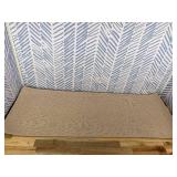 Kitchen Mats for Floor, Super Absorbent Kitchen Rugs Non Slip Washable, Soft Imitation Linen Braided Kitchen Runner Rug, Standing Mat Kitchens Sink Mat, Easy to Clean, Beige 17x30