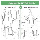 240FT Drip Irrigation System Kit, Automatic Garden Watering System for Plant, Greenhouse, Yard, Lawn, with 1/2 inch 1/4 inch Irrigation Tubing Hose and Accessories