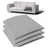 Couch Cushion Support for Sagging Seat - 20" x 20" High-Density Curved Foam Sofa Cushion Support Board, Couch Supporter for Under The Cushions, Grey Set of 3