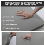 Couch Cushion Support for Sagging Seat - 20" x 20" High-Density Curved Foam Sofa Cushion Support Board, Couch Supporter for Under The Cushions, Grey Set of 3