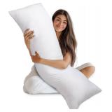 Utopia Bedding Full Body Pillow for Adults (White, 20 x 54 Inch), Long Pillow Insert for Sleeping, Ideal for Side Sleepers