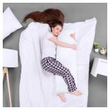 Utopia Bedding Full Body Pillow for Adults (White, 20 x 54 Inch), Long Pillow Insert for Sleeping, Ideal for Side Sleepers