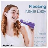 AquaSonic Water Flosser - Cordless Rechargeable Water Flossers for Teeth Cleaning - Waterproof Aqua Flosser, Portable Oral Irrigator for Dental Cleaning with 5 Jet Tips Braces Home Travel