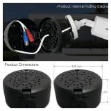 ABS New Security Camera Junction Box,Security Camera Bracket Outdoor,Plastic Waterproof Security Camera Mount Hide Cable Junction Box for Arlo Solar Panel Flip Cover Cable Cover