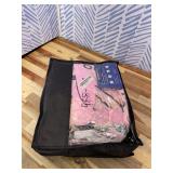 Comforter Set Queen Size, Makeup Pink Queen 7 Pcs Bedding for Kids and Adults, Women Diamond Cute Bed Sheet Sets with Fitted Sheet 2 Pillowcases & 2 Shams for Bedroom Bed Decor