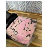 Comforter Set Queen Size, Makeup Pink Queen 7 Pcs Bedding for Kids and Adults, Women Diamond Cute Bed Sheet Sets with Fitted Sheet 2 Pillowcases & 2 Shams for Bedroom Bed Decor