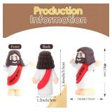 120Pack Little Jesus Figures Jesus Love You, Baby Jesus Figure Mini Bulk, Tiny Jesus Figures to Hide and Seek Religious Gifts for Easter Egg Stuffers Fillers Mini Jesus Figurines in Bulk