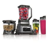 Retails for $220! Ninja - Professional Plus Kitchen System with Auto-iQ & (2) 24oz Single-Serve Cups - Black/Stainless Steel