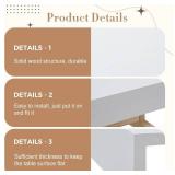 Hoolerry 1 PC Wire Rack Covers 16 x 33 Inch Wood Shelf Covers for Wire Shelving Pantry Shelves Covers Rack Liner Shelf Liners for Bathroom Kitchen Shelving Upgrade, White