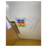 WALGLASS Double-Sided White Board 20" x 30", Dry Erase Board, Magnetic Whiteboard Silver Aluminium Frame, Wall-Mounted or Hanging Board for Home, School, Office, Kitchen