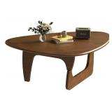 Retails for $235! Mid Century Modern Coffee Table, Solid Wood Triangle Coffee Table for Living Room, Modern Tea Table for Home, 43.3x30.7x16.5
