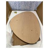 Retails for $235! Mid Century Modern Coffee Table, Solid Wood Triangle Coffee Table for Living Room, Modern Tea Table for Home, 43.3x30.7x16.5