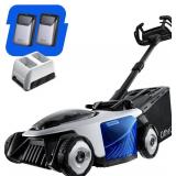 Retails for $269! Electric Lawn Mower, Self-propelled Lawn Mower Cordless 40V(2x20V) 18.5" Brushless Mower with Electric Cutting Height Adjustment, Higher Rotation Speed