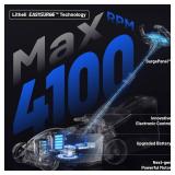 Retails for $269! Electric Lawn Mower, Self-propelled Lawn Mower Cordless 40V(2x20V) 18.5" Brushless Mower with Electric Cutting Height Adjustment, Higher Rotation Speed