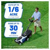 Retails for $269! Electric Lawn Mower, Self-propelled Lawn Mower Cordless 40V(2x20V) 18.5" Brushless Mower with Electric Cutting Height Adjustment, Higher Rotation Speed