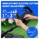 Retails for $269! Electric Lawn Mower, Self-propelled Lawn Mower Cordless 40V(2x20V) 18.5" Brushless Mower with Electric Cutting Height Adjustment, Higher Rotation Speed