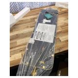 Kate and Laurel Kasota Slim Panel Wall Mirror, 9 x 36, Antique Gold, Glam Tall Wall Decor for Skinny Entryway or Decorative Bedroom