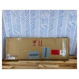 Kate and Laurel Kasota Slim Panel Wall Mirror, 9 x 36, Antique Gold, Glam Tall Wall Decor for Skinny Entryway or Decorative Bedroom