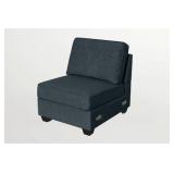 Retails for $199! L Lengend Vansen Armless Chair Module for Modular Sofa Couch (Charcoal)