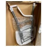 Best Choice Products 32in Bar Height Folding Table, Round Indoor Outdoor Accessory for Patio, Backyard, Dining Room, Events w/Thick Table Top, Metal Frame, Locking Legs, 330lb Weight Capacity - White