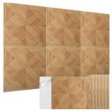 Retails for $118! 6 Pack Large Acoustic Panels,23.6 x 23.6 Inches Soundproof Wall Panels,Decorative Sound Panels,Self-Adhesive Acoustic Wall Panels,Decorative Soundproof Panels for Home Studio Office,