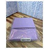 COMIX Standard 3 Ring Binder 1 inch with Clear View Cover, 1" Round Ring View Binder Holds 200 Sheets of US Letter Size Paper for School Office Supplies, 6 Pack (Pale Purple)