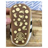 Newbron Baby Boys Girls Retro Sneakers Pu Leather Rubber Sole Walking Shoes Toddler Non-Slip First Walkers Infant Slippers Crib Shoes