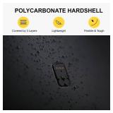 Retails for $153! LEVEL8 Hard Shell Carry on Luggage Airline Approved, Carry-on Suitcases with Wheels, Lightweight Luminous Textured Hardside Travel Bag with Tsa Lock, 20 Inch, Black