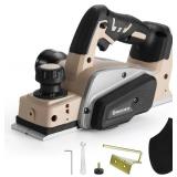 Cordless Electric Hand Planer for Makita (Bare Tool), Brushless Motor, 15000RPM Power Wood Planer with Edge Guide and Dust Bag, 3-1/4 Inch Planing Width, Ideal for Wood Chamfer
