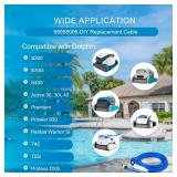 Retails for $170! 99958906-DIY Cable and Swivel 3 Wire for Dolphin Robotic Pool Cleaners Active 30, 30i, 40, S300i, S400, T45, T55i Compatible with Wi-Fi/Bluetooth 60ft(18M)