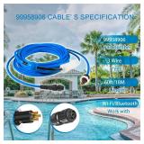 Retails for $170! 99958906-DIY Cable and Swivel 3 Wire for Dolphin Robotic Pool Cleaners Active 30, 30i, 40, S300i, S400, T45, T55i Compatible with Wi-Fi/Bluetooth 60ft(18M)