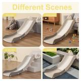 Retails for $105! Kids Sofa Slide Indoor Toddler Couch Stair Slide Attachment to Toddler Bed,Slide Toys,Baby Slide for 3 Years+,White Cloud