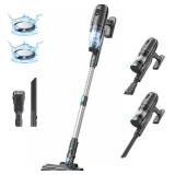 Retails for $140! PRETTYCARE Cordless Vacuum Cleaner, 30Kpa Powerful Stick, LED Touch Display, 45 Mins Long Runtime for Hard Floor Carpet Pet Hair, P1 Pro