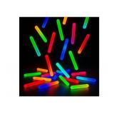 GiftExpress 100 Pcs Mini Glow Sticks Assorted Colors, Bulk Mini Glow in The Dark Sticks for Easter Eggs Filler, Easter Basket Stuffers, Easter Night Egg Hunts, Fishing Floats, Halloween Glow Party