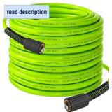 Hourleey Pressure Washer Hose 30 FT, 3600 PSI Flexible Kink Resistant Power Washer Hose Replacement, Pressure Hose Extension with 1/4" Quick Connect, Green