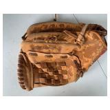 2 Leather baseball gloves