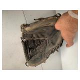 2 Leather baseball gloves