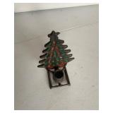 stained glass christmas tree and baking pans