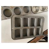 stained glass christmas tree and baking pans