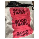 Back Pack purse and Good Times pillow