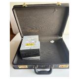 New brief case with DVD writer and drives inside