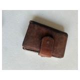 leather wallet with coin purse