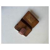 leather wallet with coin purse