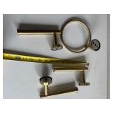 Brass bathroom fixtures