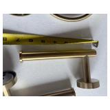 Brass bathroom fixtures