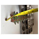 stained glass christmas tree and baking pans