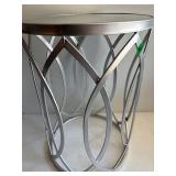 Mirrored top end table