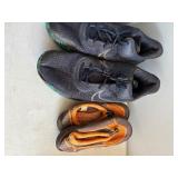 2 pair Nike, 3 pair swim shoes