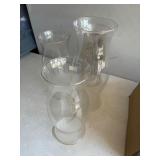 4 large decorative oil lamp tops