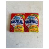2 packages un opened Tops 1988 Baseball cards